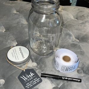 Wish jar for wedding